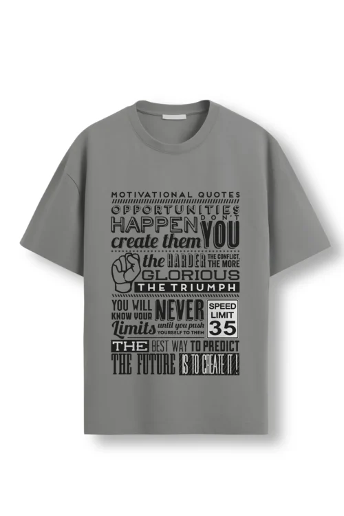 Motivational Unisex oversized t-shirt