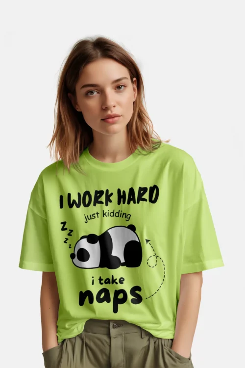 Female Quotes Oversized Lazy Panda