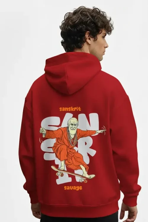 Sanskrit Savage Hoodie – Mystic Streetwear Edition
