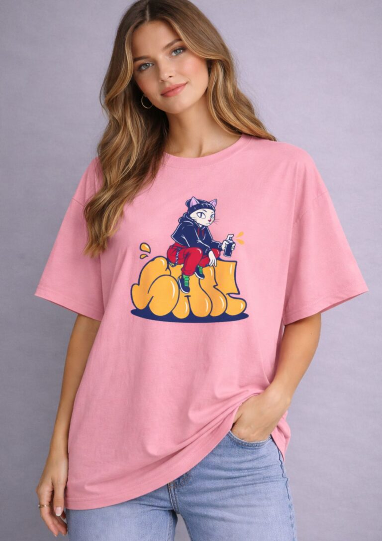 Lufit Her Core oversized t shirt for women 240 GSM premium cotton