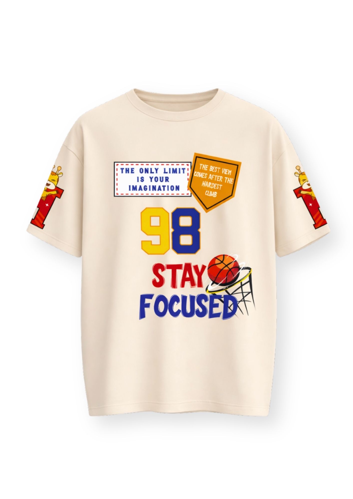 Lufit Rise Up Motivational Oversized T-Shirt