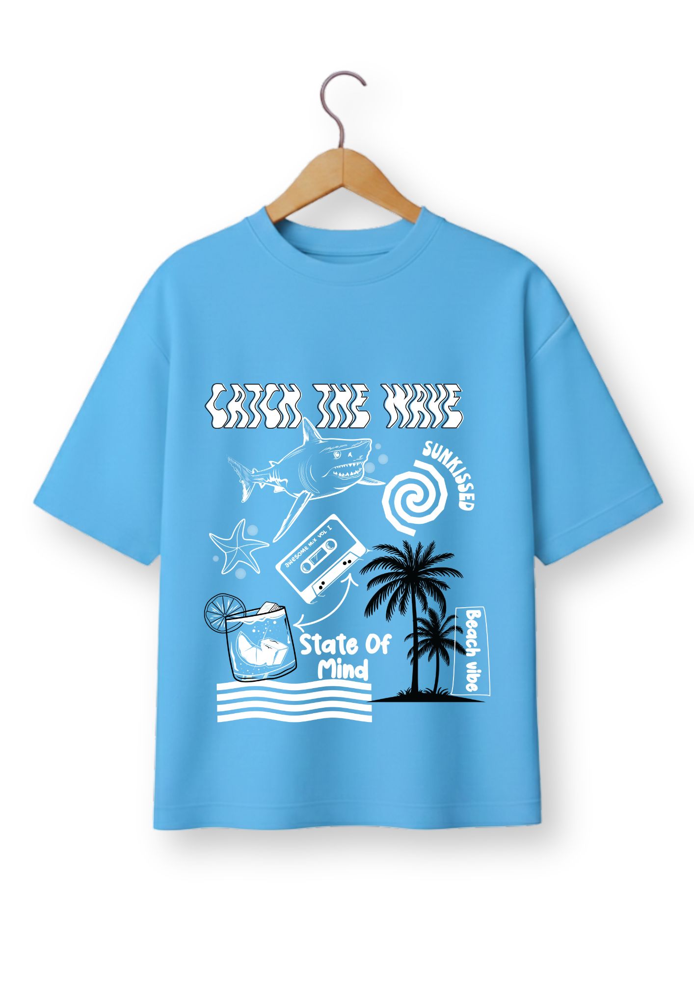 Lufit Shoreline Beach Vibes Oversized T-Shirt