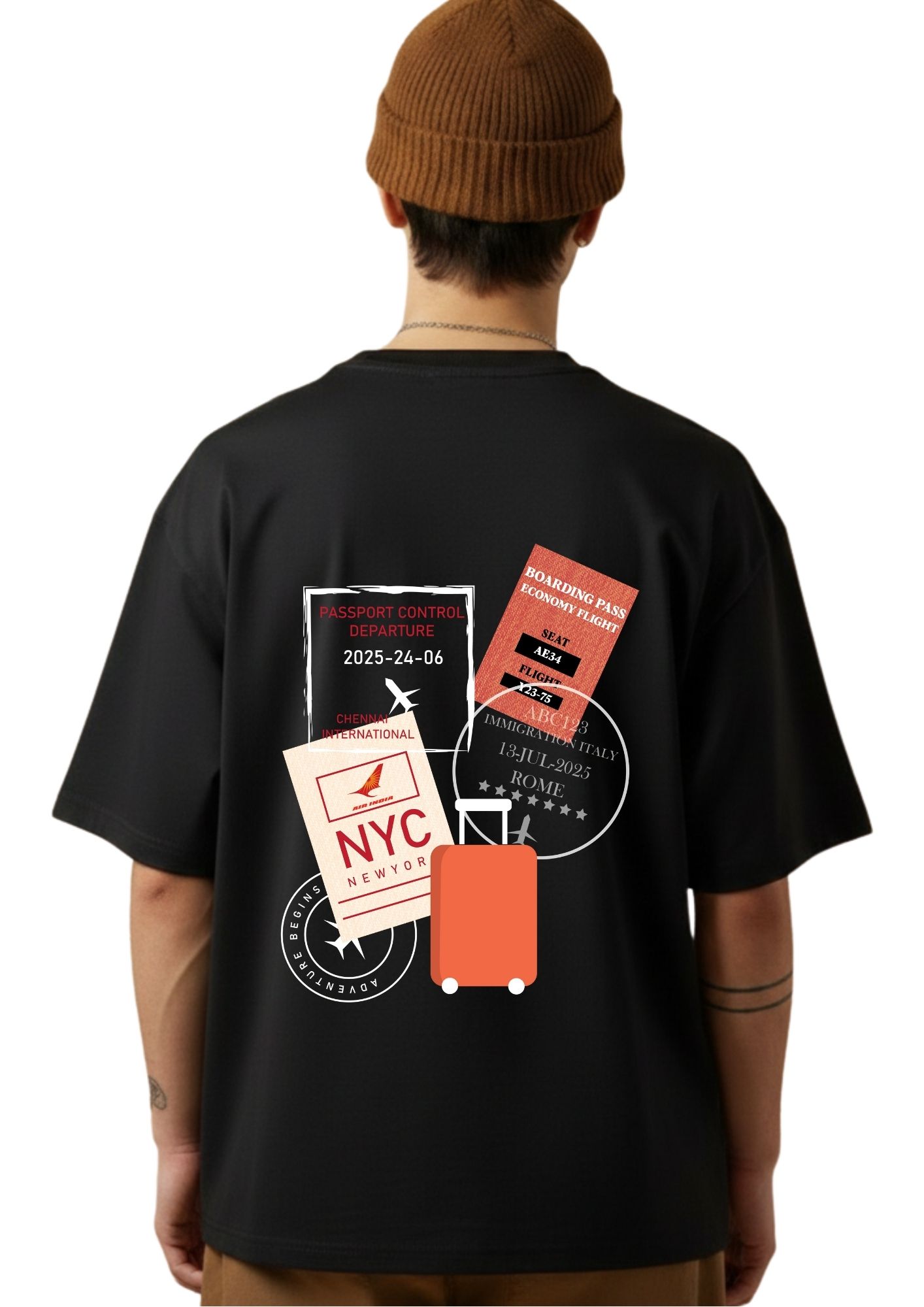 Lufit GlobeTrek Travel Oversized T-Shirt