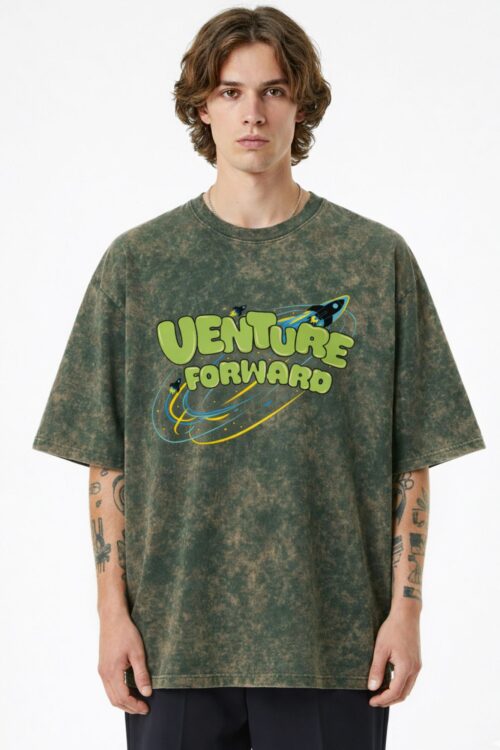 Green Acid Wash Oversized