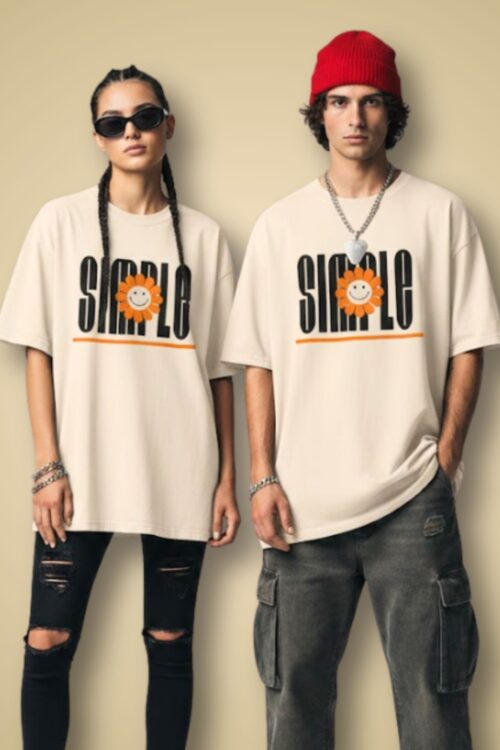 Minimal Front Oversized T-Shirt