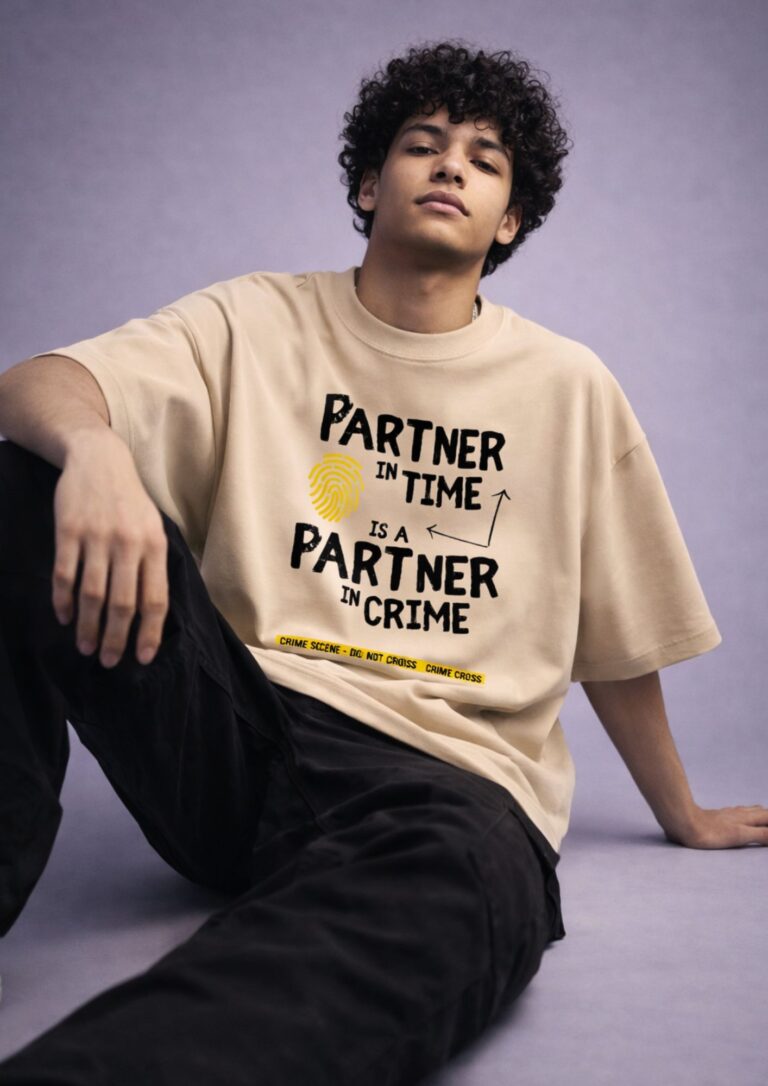 male model wearing a 240gsm tshirt