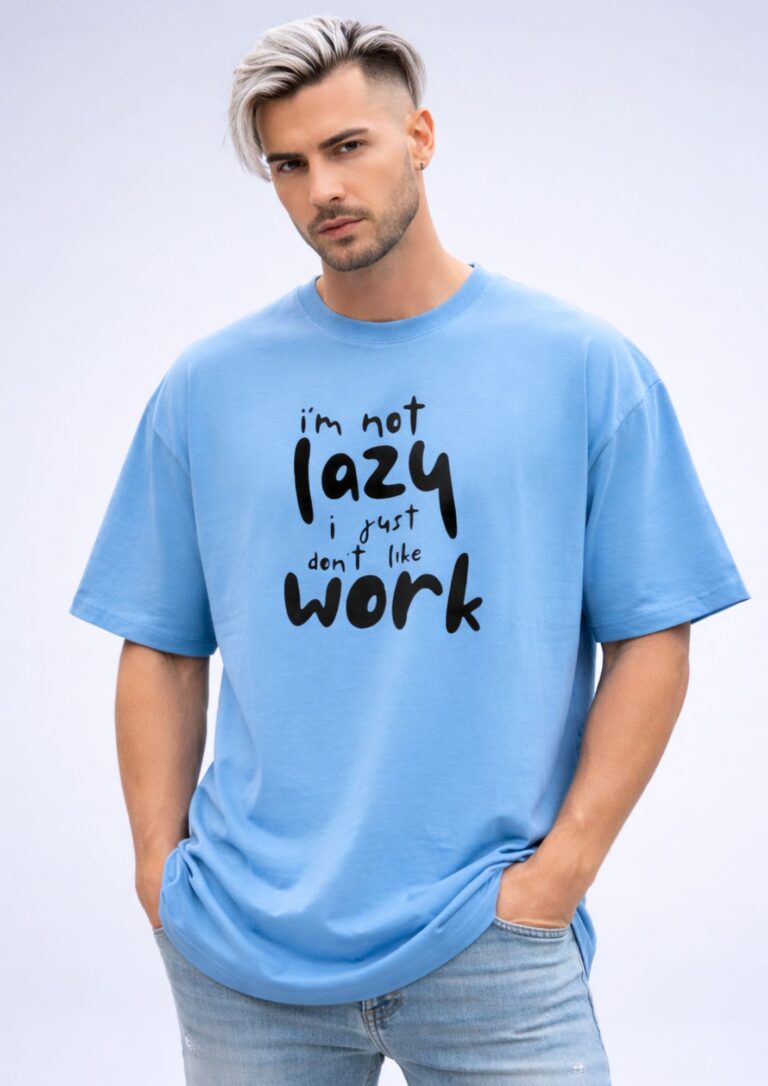 Lufit Hustle Mode work oversized t shirt 240 GSM premium cotton