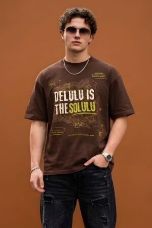 Delulu Is The Solulu Oversized T-Shirt - M